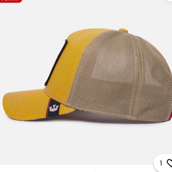 Goorin Bros Animal Trucker Baseball SnapbackHat Down Duck You Sucker Yellow Nwt - Picture 3 of 10